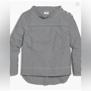 J. Crew Mechantile Funnel Neck Striped Shirt - NWT!!